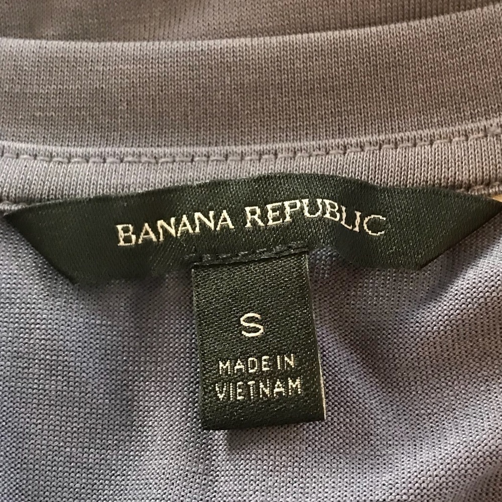 Banana Republic LS front tie sand wash top sz S - Picture 5 of 7
